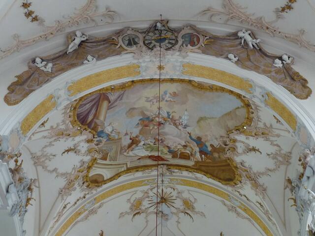 Chorbogen mit den Wappen der Stadt München und des Abraham Praunschober