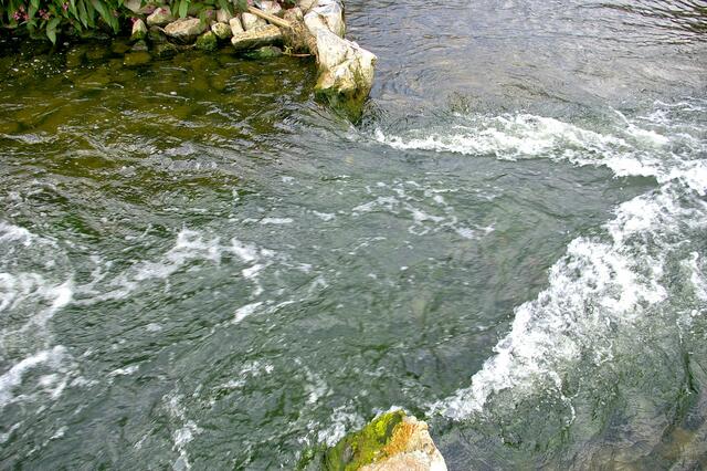 ganz schöne Fließgeschwindigkeit