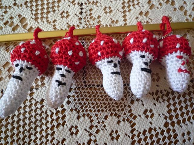 Glückspilze gehäkelt