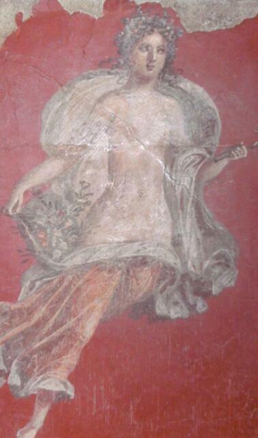 Wandmalerei in Villa - Pompeji