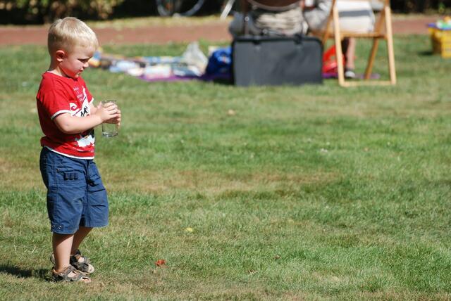 SPD sommerfest - einer der kleinen besucher