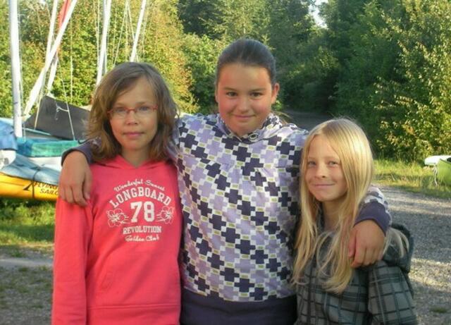 Unsere Kampfmäuse Amelie, Mona und Janina (v.l.)