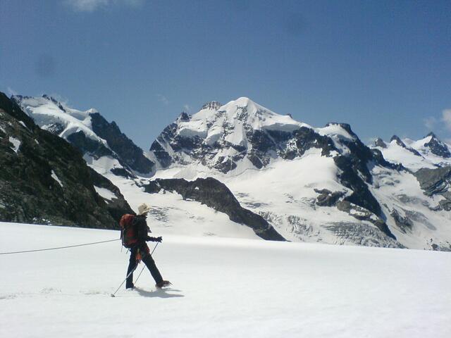 Am Gletscher mit Aussicht