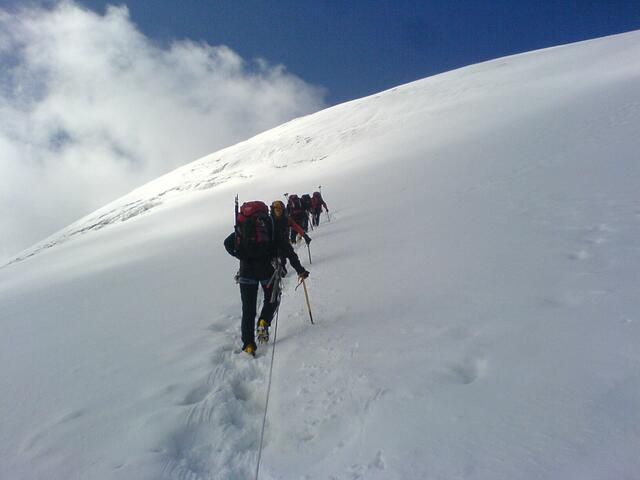 Der letzte Gipfelanstieg
