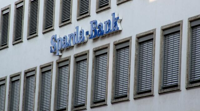 Blau die Farbe einer Bank
