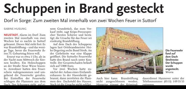 So berichtet die LZ am 20.8.09