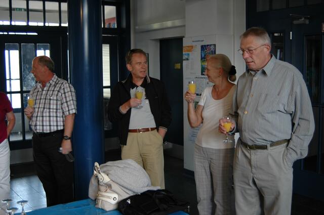 beim Empfang in der Schule