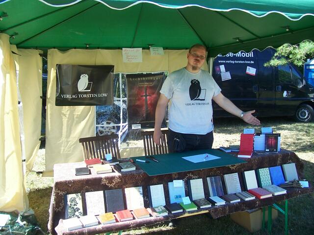 Markt in Zislow: Unser Stand