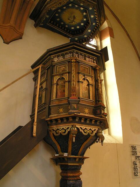 Kanzel der Netzer Kirche
