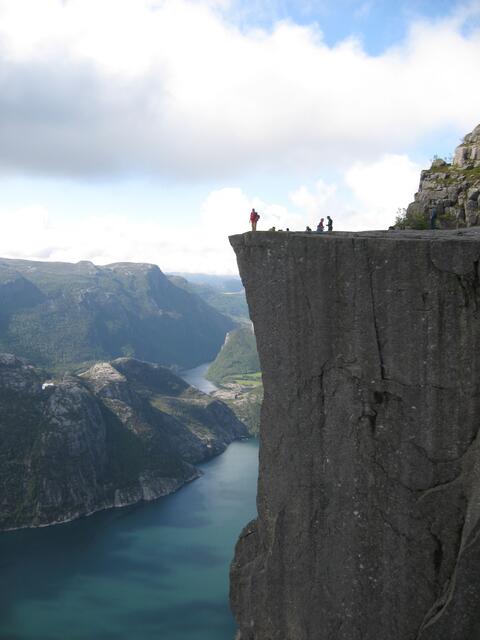 Höhe 600 m bis zum Fjord