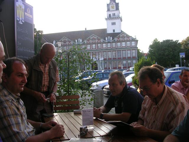 Abendliche Entspannung am Schloss