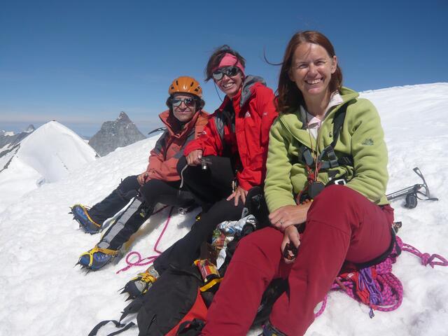 Breithorn-Mittelgipfel (4159 m); Gipfelglück!