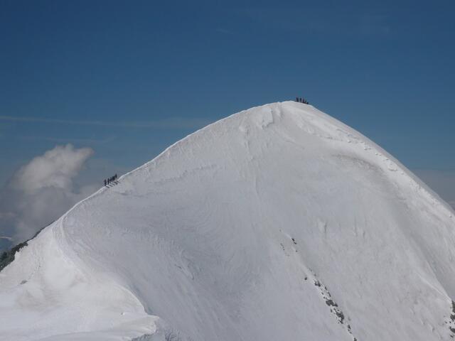 Der herrliche schmale Grat zum Westgipfel