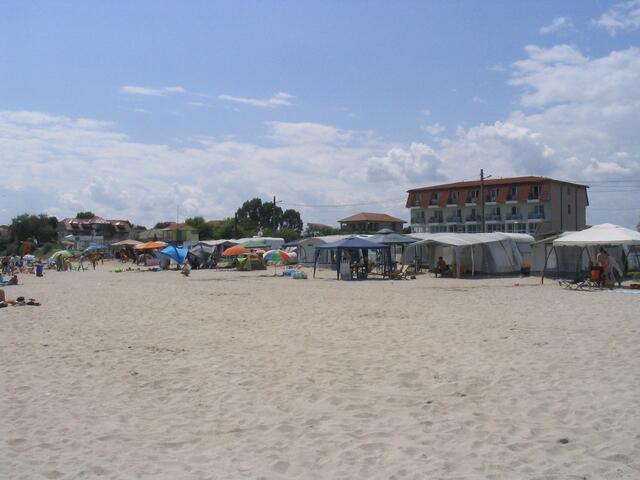 Der Zeltplatz direkt am Meer