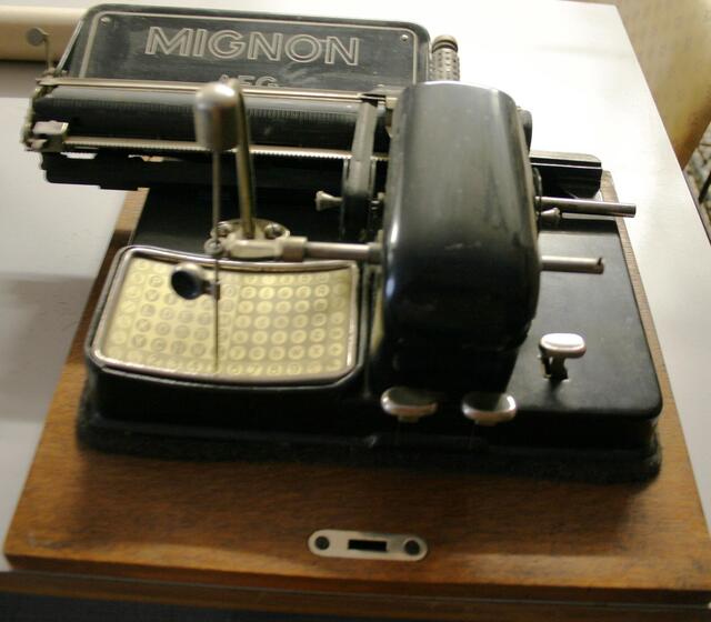 eine tolle Schreibmaschine