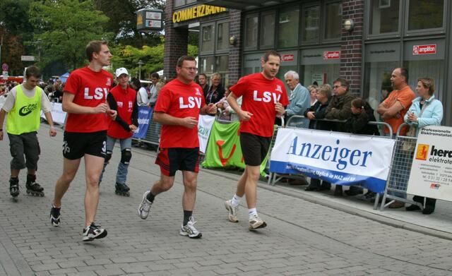 Auch die LSV Spitze läuft mit