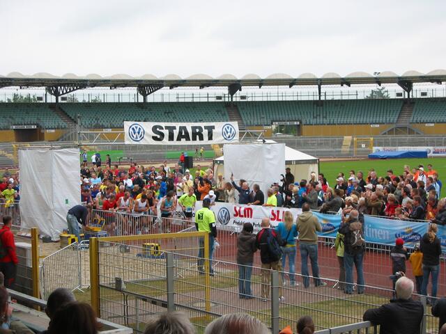 Vor dem Start des 10000m