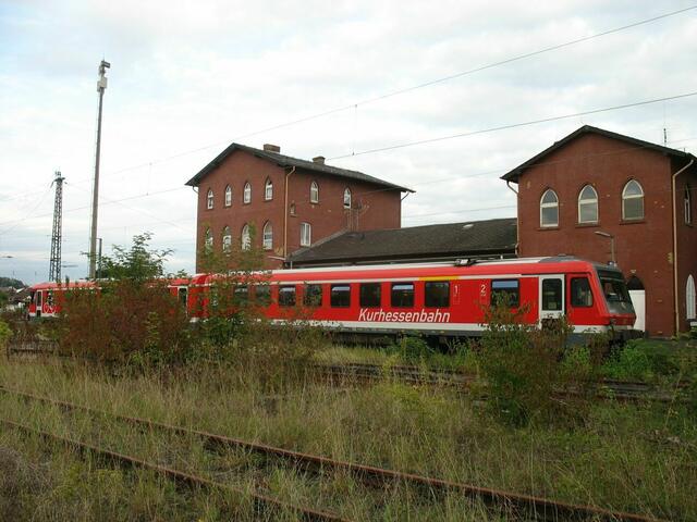 Bahnhof Lollar von der Westseite