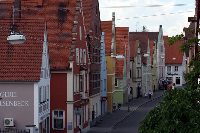 Von der Stadtmauer am Deininger Tor Richtung Stadtmitte