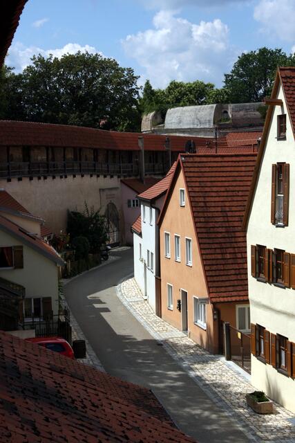 Blick auf die Alte Bastei und Eingang Ochsenzwinger