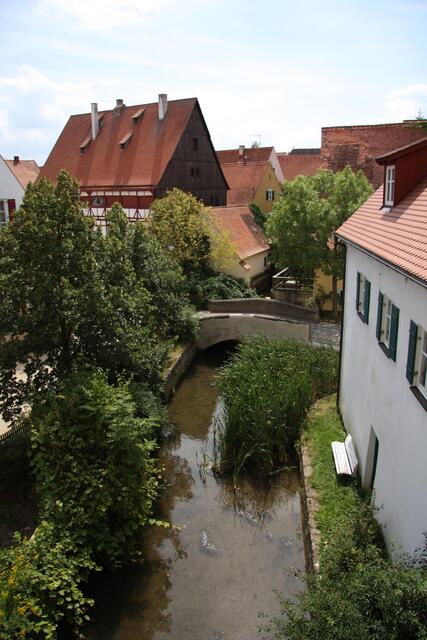 Das Gerberviertel in Nördlingen befindet sich am Egerkanal