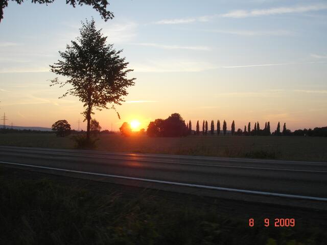 Sonnenuntergang zwischen Benthe und Gehrden