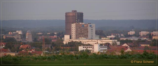 Blick nach Augsburg. Im Hintergrund der Gaskessel, von dem wir kürzlich berichteten.