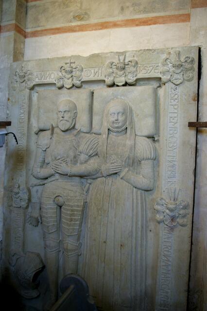 Grabplatte von 1576