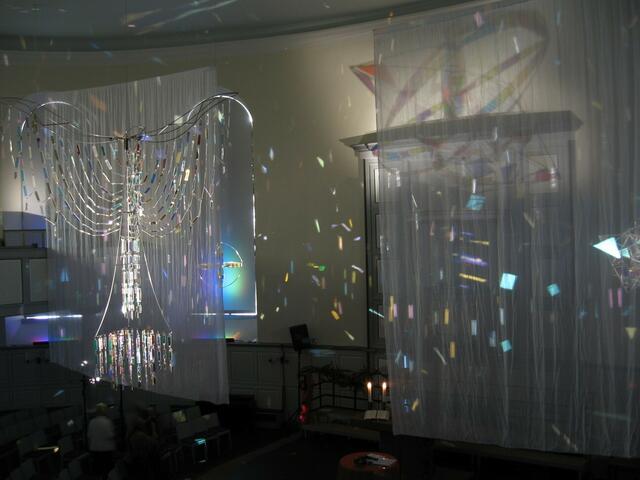 Lichterspiel in der Kirche