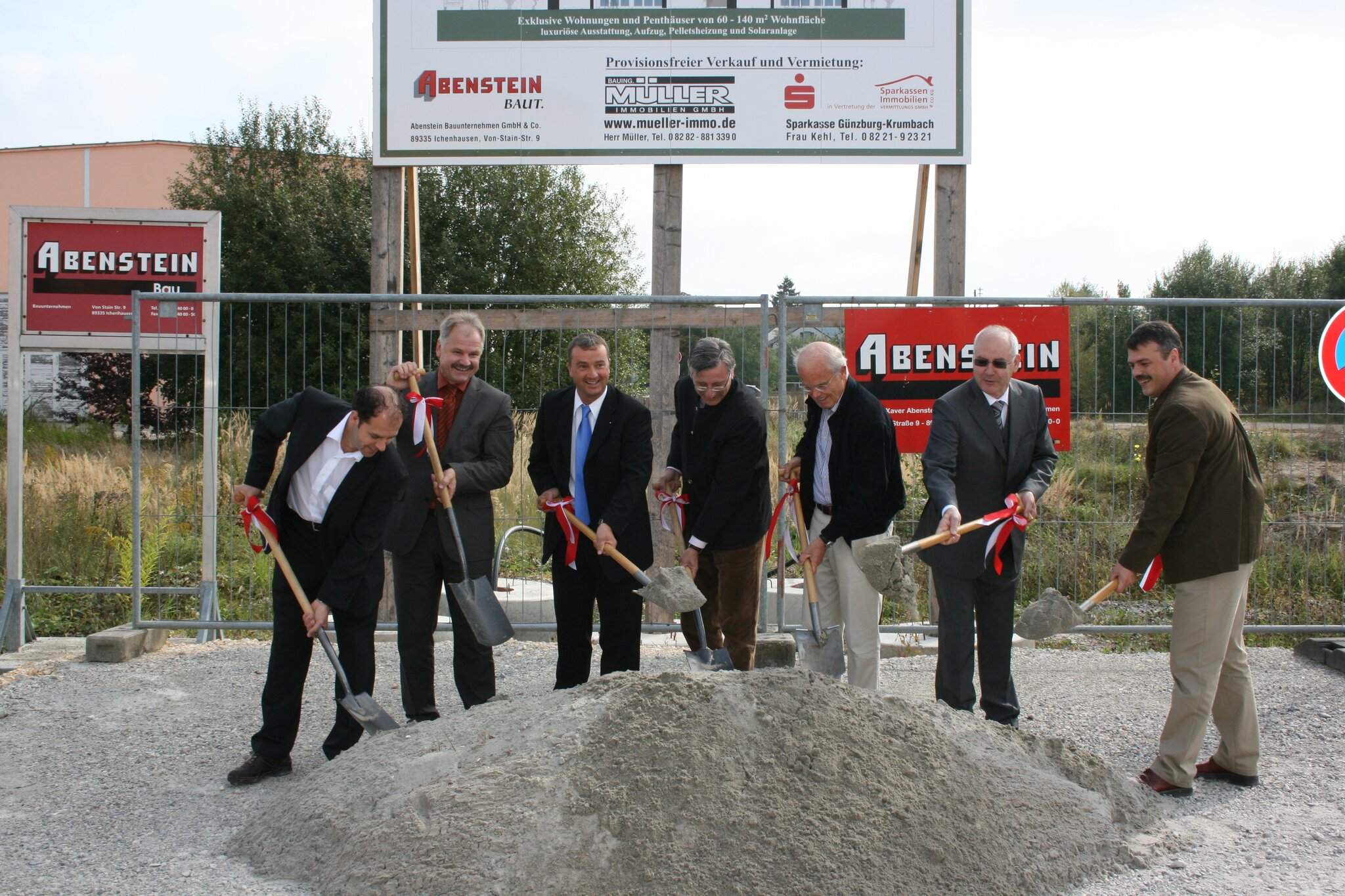 Spatenstich: Neubau der Firma Abenstein – „Stadthaus“ und „Gartenhaus ...