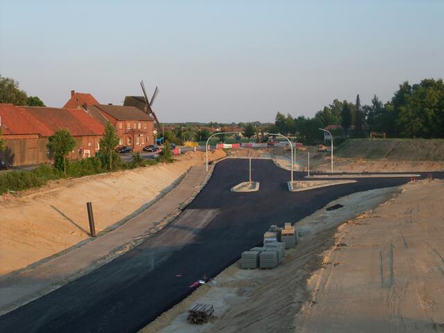 Sorgenser Mühle, Unterführung der K 121, Otzer Landstraße mit Radweg auf der West- und Ostseite