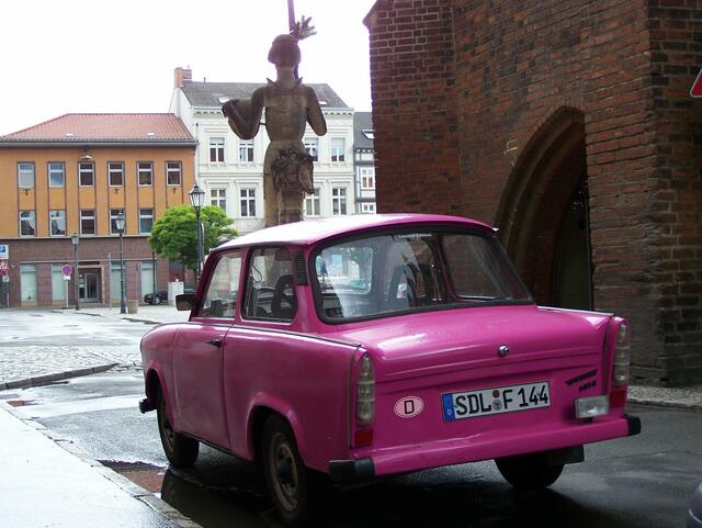 Trabi - das häufigste Verkehrsmittel auf der B188 in Sachsen-Anhalt und Brandenburg zwischen 1957 und 1991 (Eines von 3.051.385 Exemplaren)