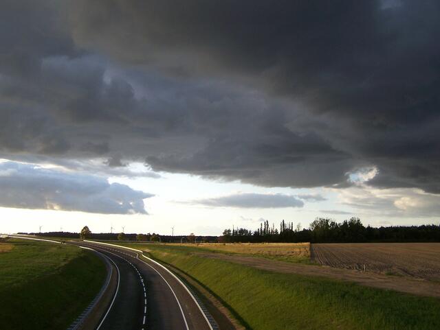 Blick vom Mühlenweg Burgdorf in Richtung Westen