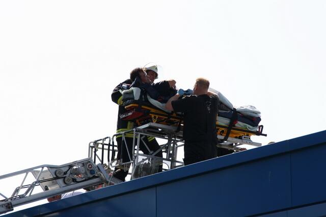 Feuerwehr übt Rettung