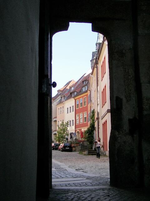 noch einmal der Blick zurück in die Schlossstraße