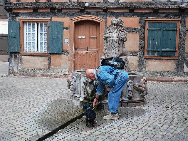 Praktisch, diese Wasserrinnen ...