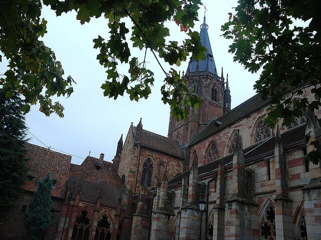 Blick auf die Kirche Peter-und-Paul von der Stadtmauer aus.
