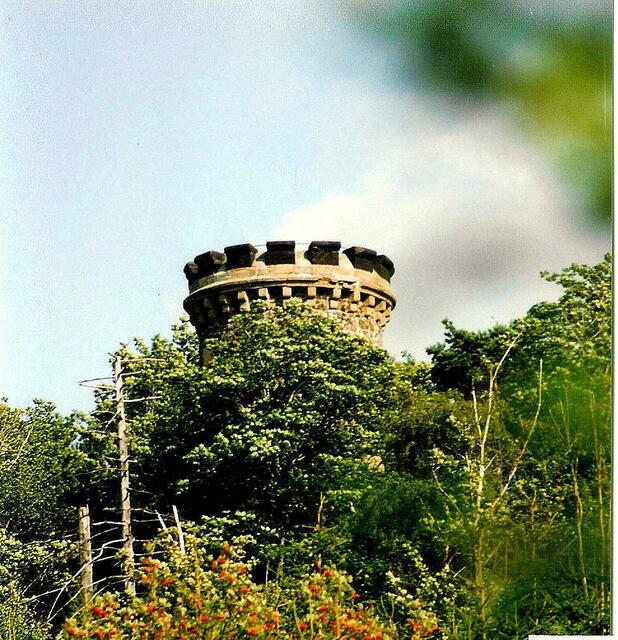 Zinnen des Steinbergturm auf dem Steinberg