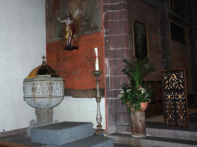 Eglise Notre-Dame de la Nativité in Saverne - Taufbecken