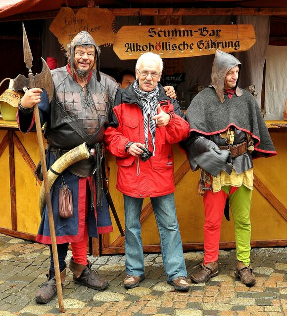 Reinhold mit Bodyguard