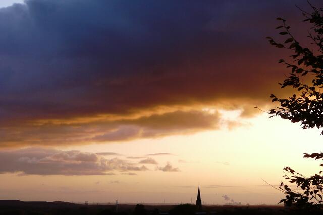 Recklinghausen-Ost,  Blick auf die Stadt