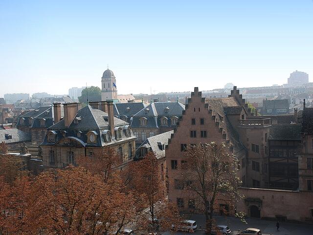 Blick über Strasbourg