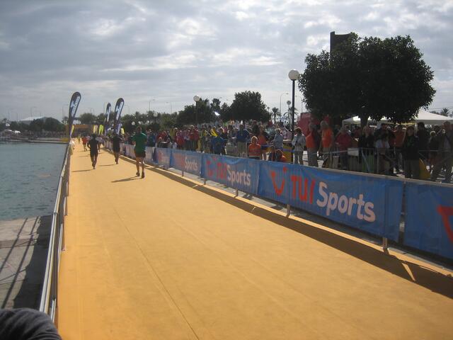 Zieleinlauf wie auf dem "Catwalk"