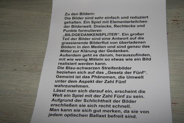 Worte zur Ausstellung...