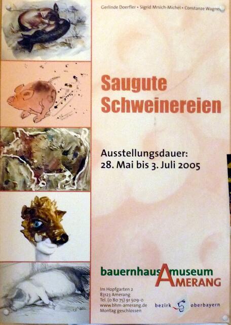 Einladungsplakat Ausstellung Amerang