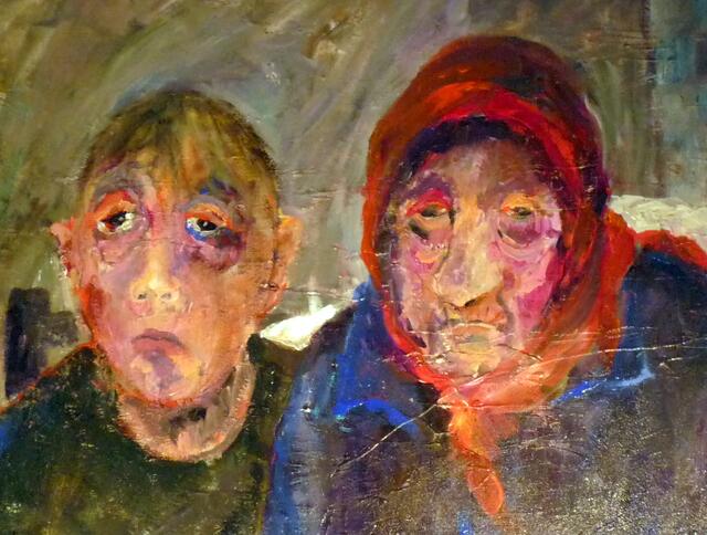 Gerlinde Doerfler: Detail aus dem Bild "Kosovo Flüchtlinge"