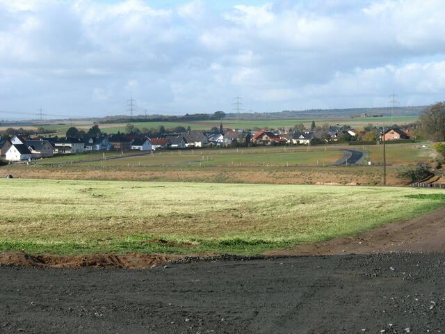 Blick auf das Neubaugebiet bei den Kronäckern