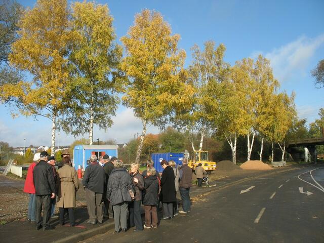 Pause vor dem Festplatz