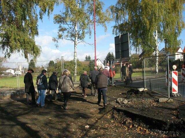 Verlassen der Baustelle
