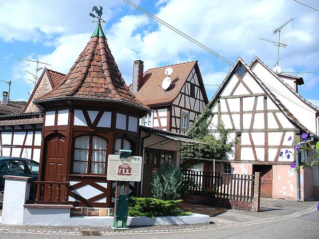Standort der alten Synagoge in Lembach
